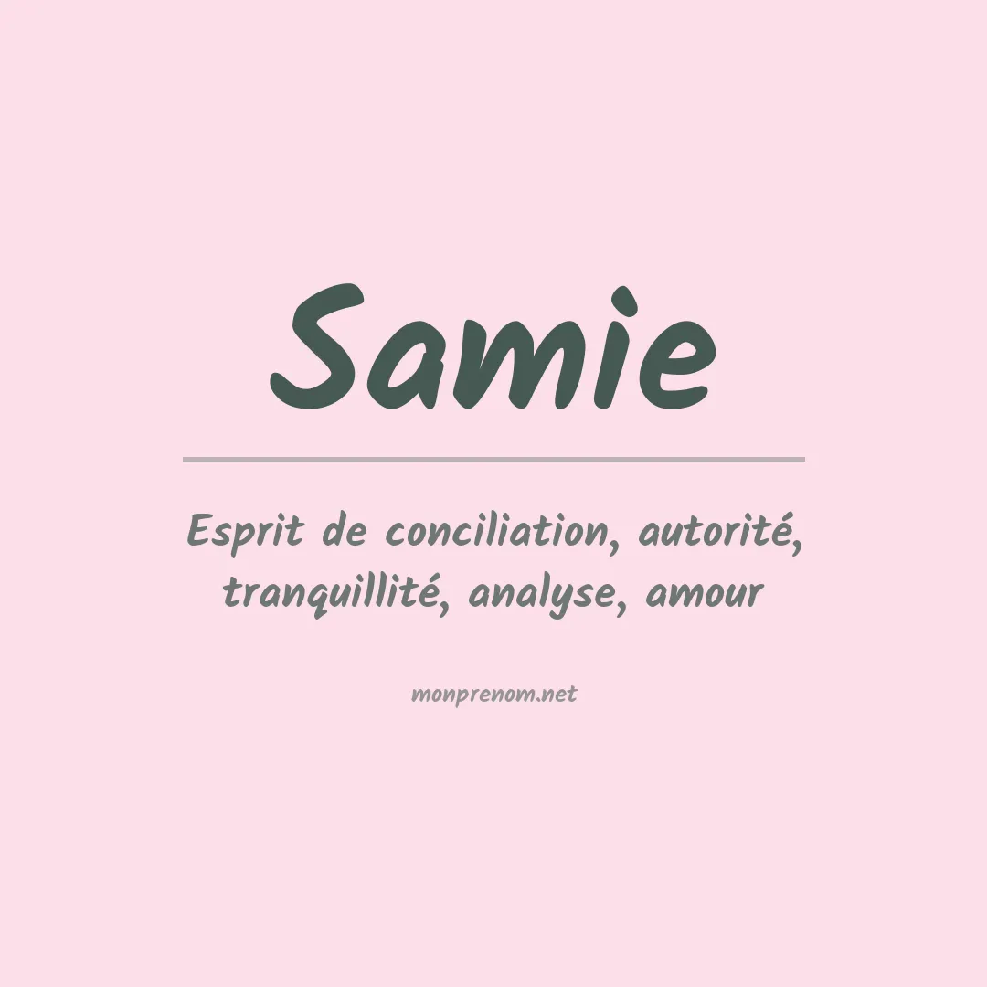 Prénom Samie