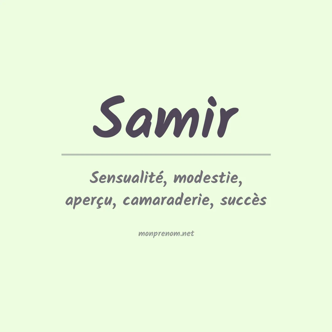 Prénom Samir