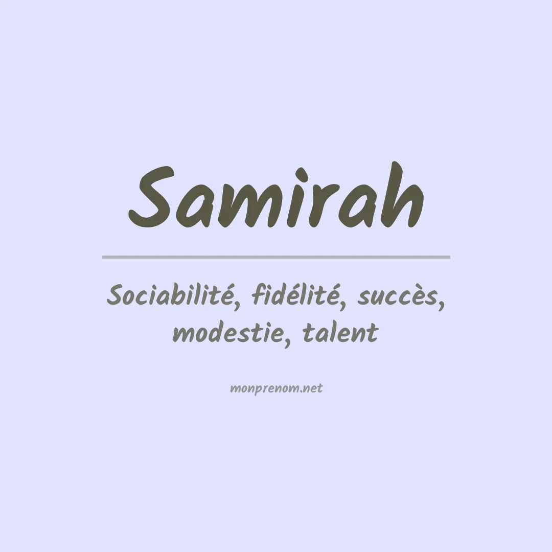 Prénom Samirah