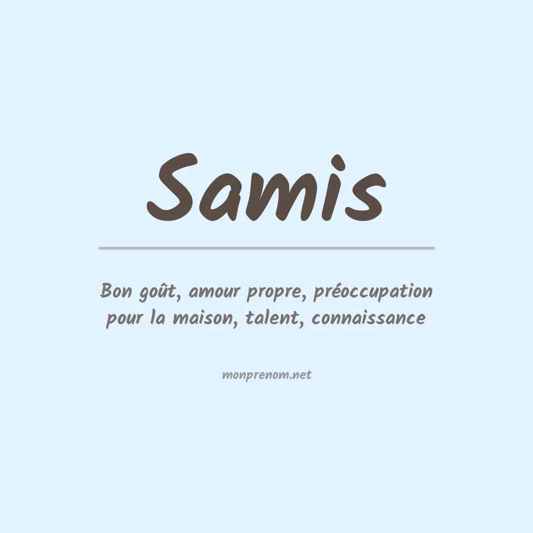 Prénom Samis
