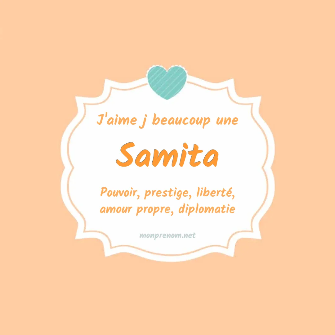 J'aime beaucoup Samita