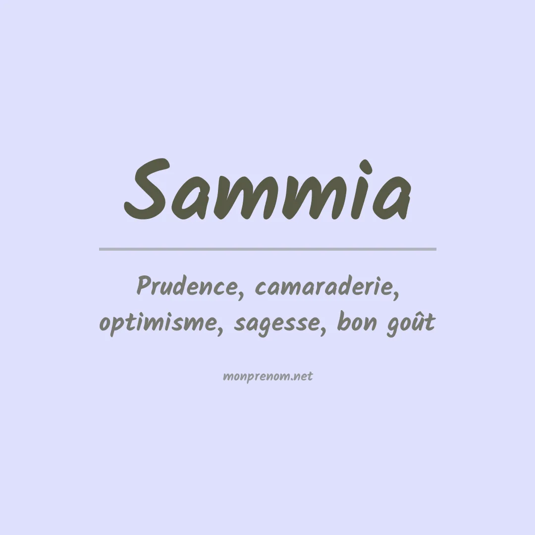 Prénom Sammia