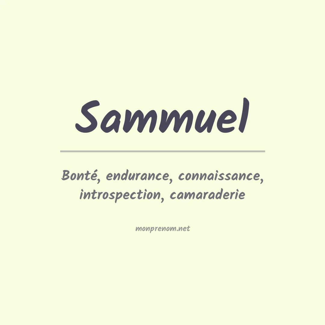 Prénom Sammuel