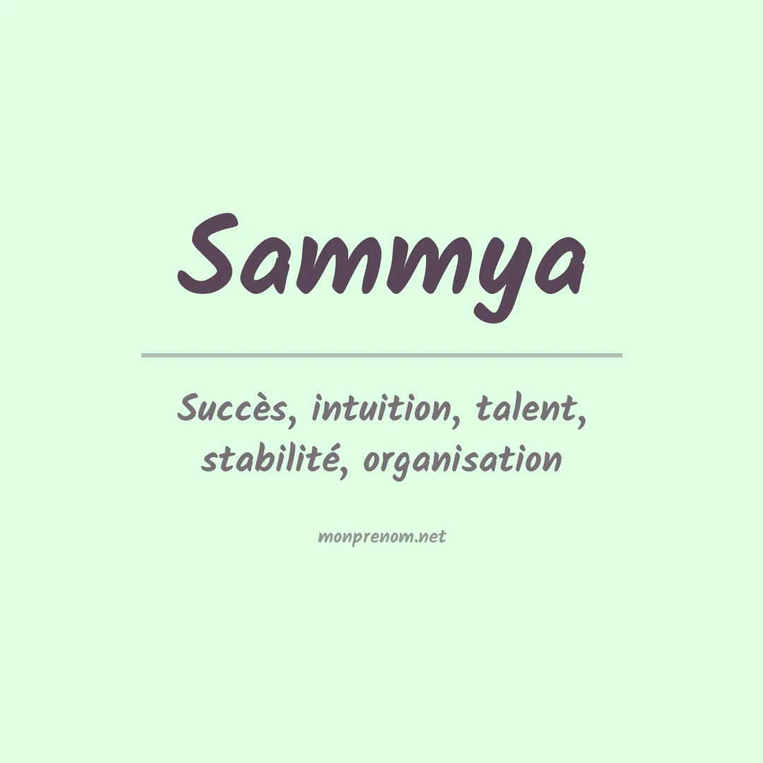 Prénom Sammya