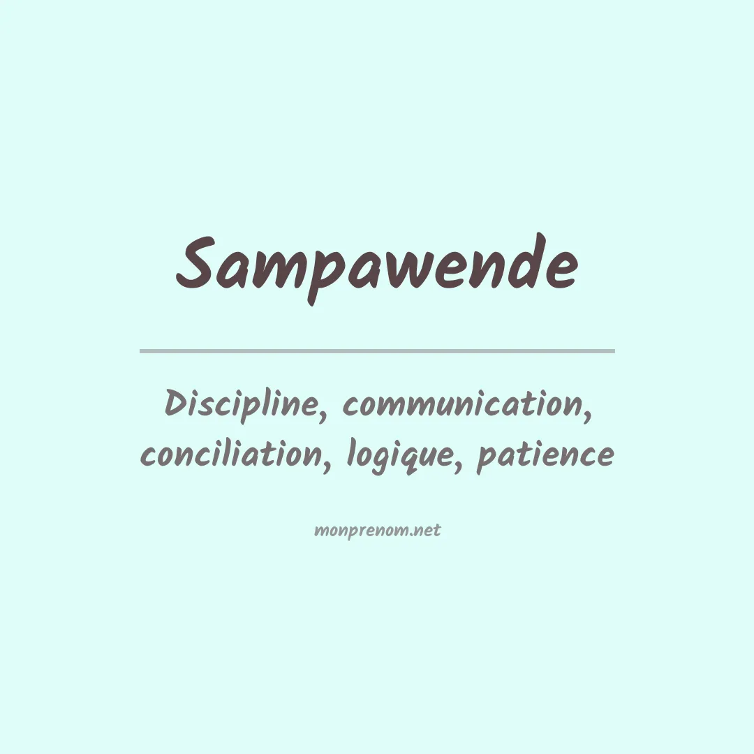 Signification du prénom Sampawende