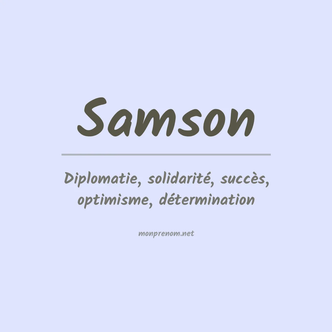 Prénom Samson