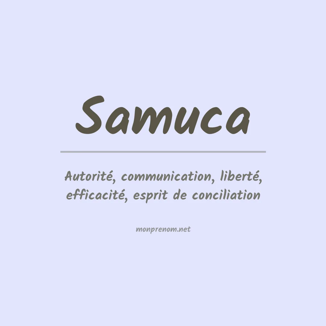 Signification du prénom Samuca