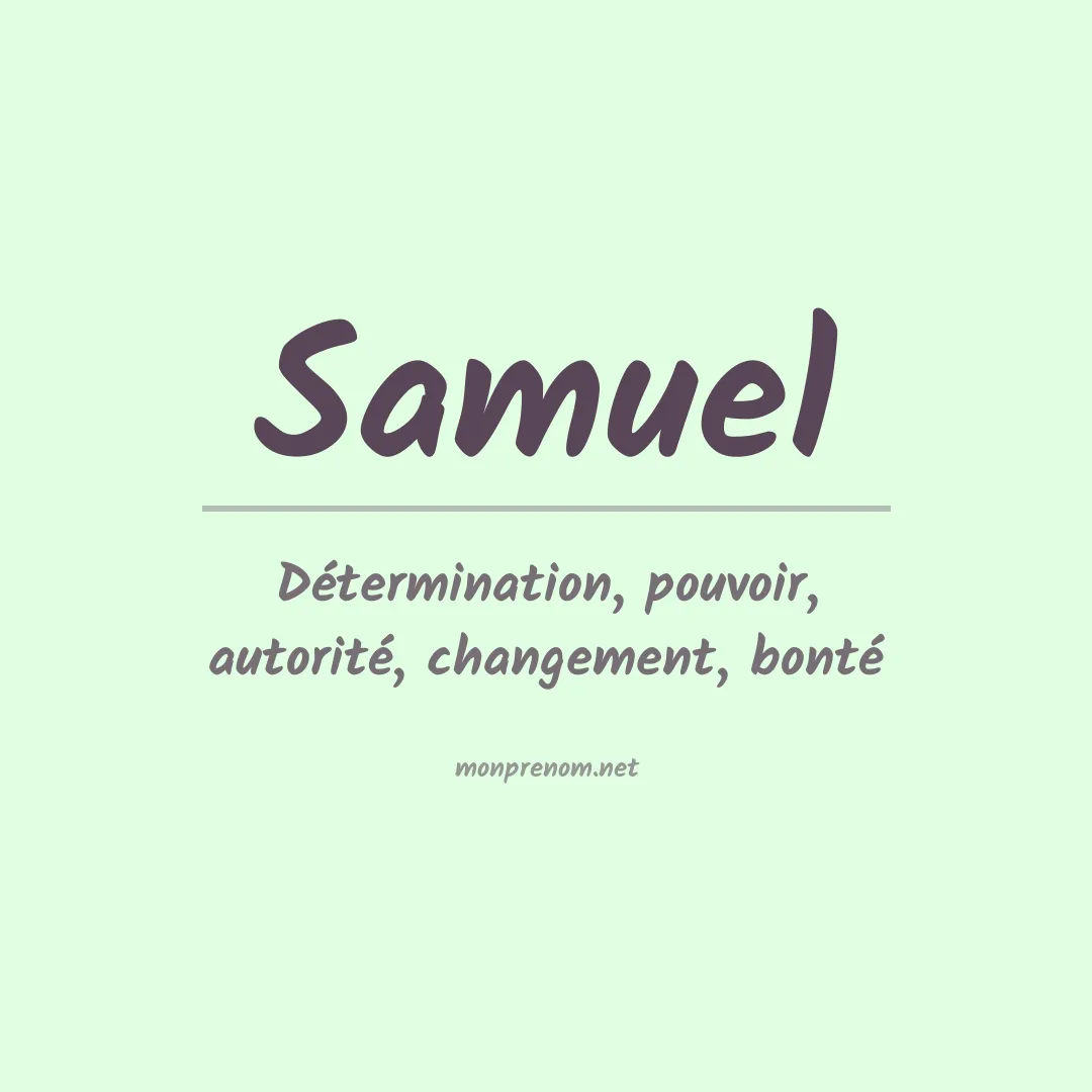Prénom Samuel