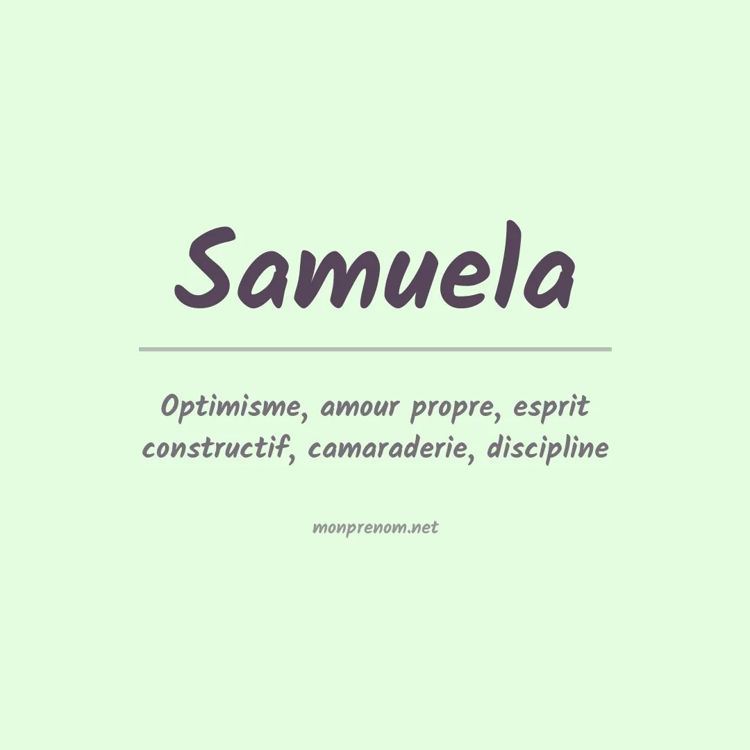 Prénom Samuela