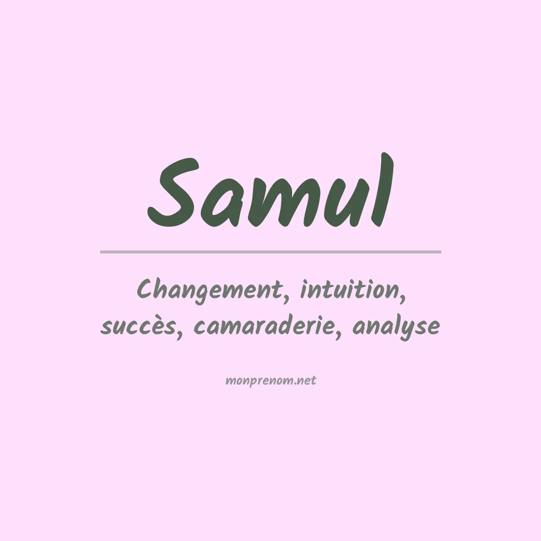 Prénom Samul