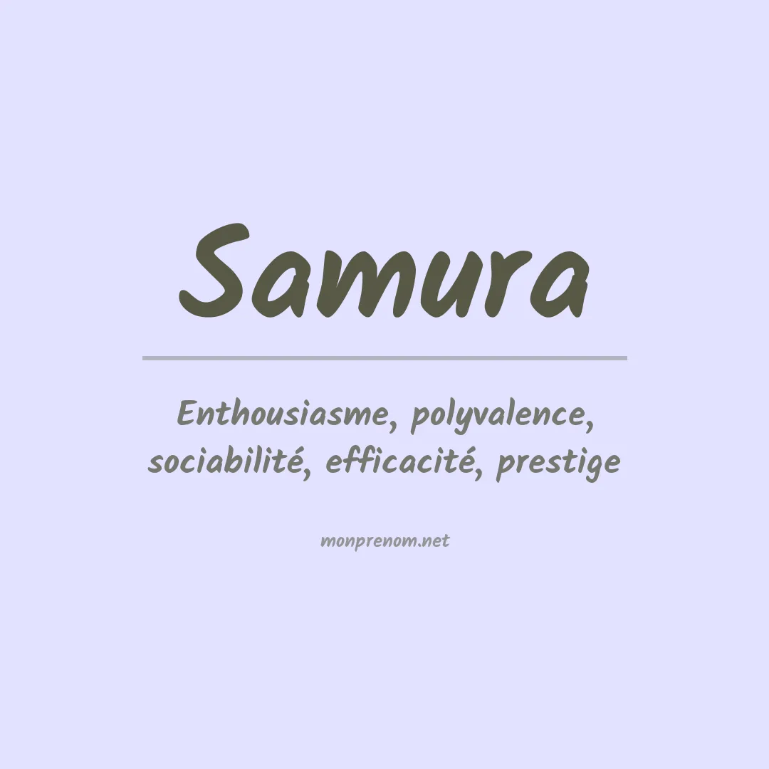 Signification du prénom Samura