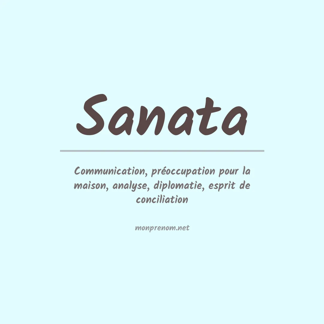 Prénom Sanata