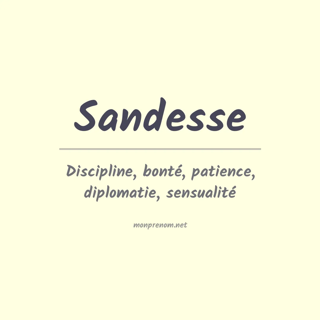 Prénom Sandesse