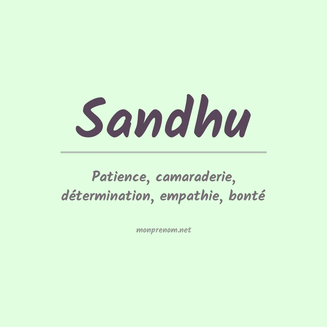 Prénom Sandhu