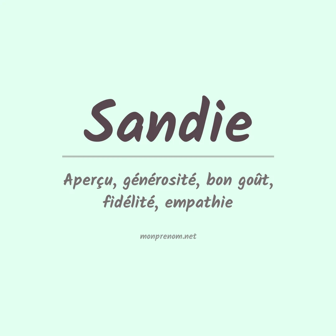 Prénom Sandie