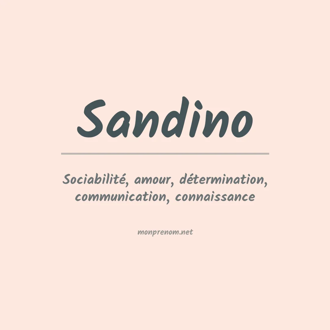 Prénom Sandino
