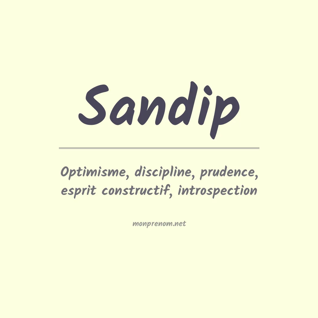 Signification du prénom Sandip