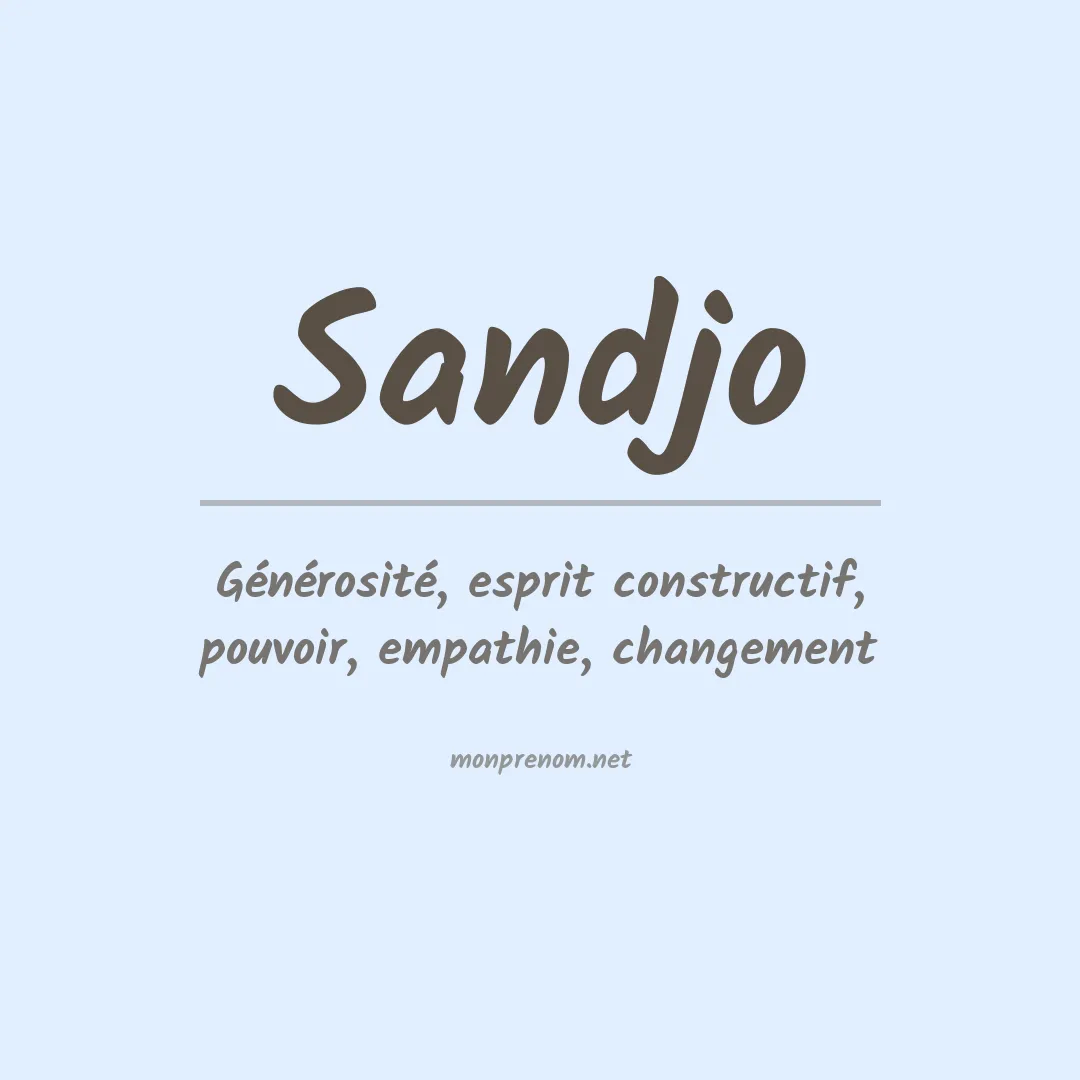 Prénom Sandjo
