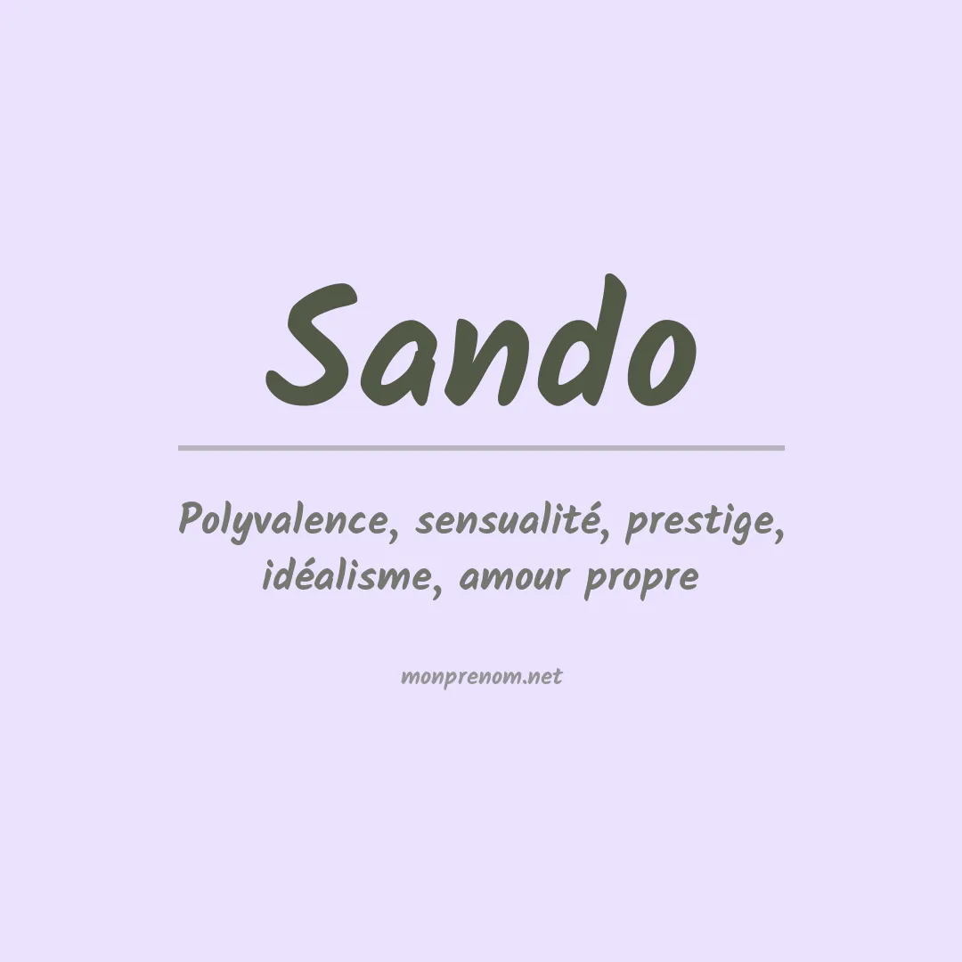 Prénom Sando