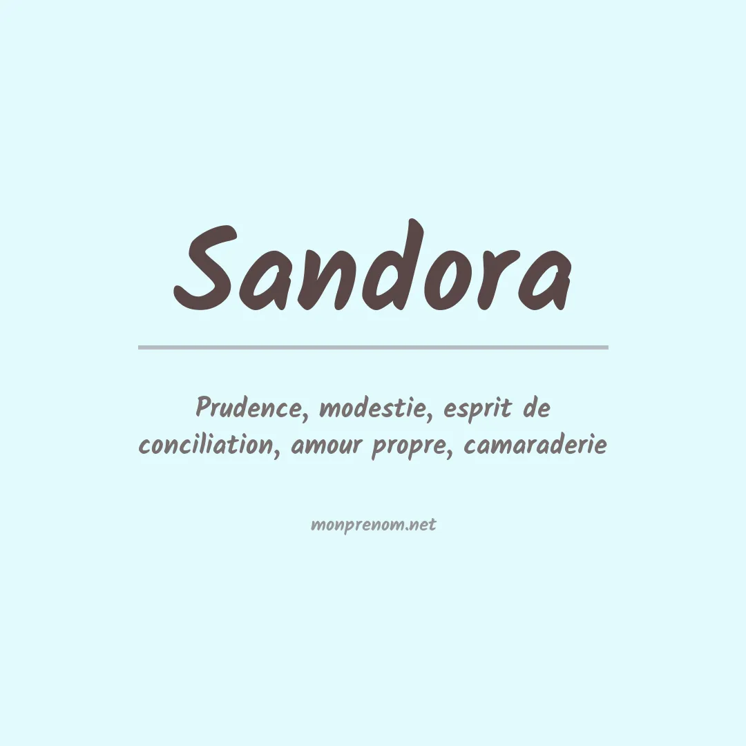 Prénom Sandora
