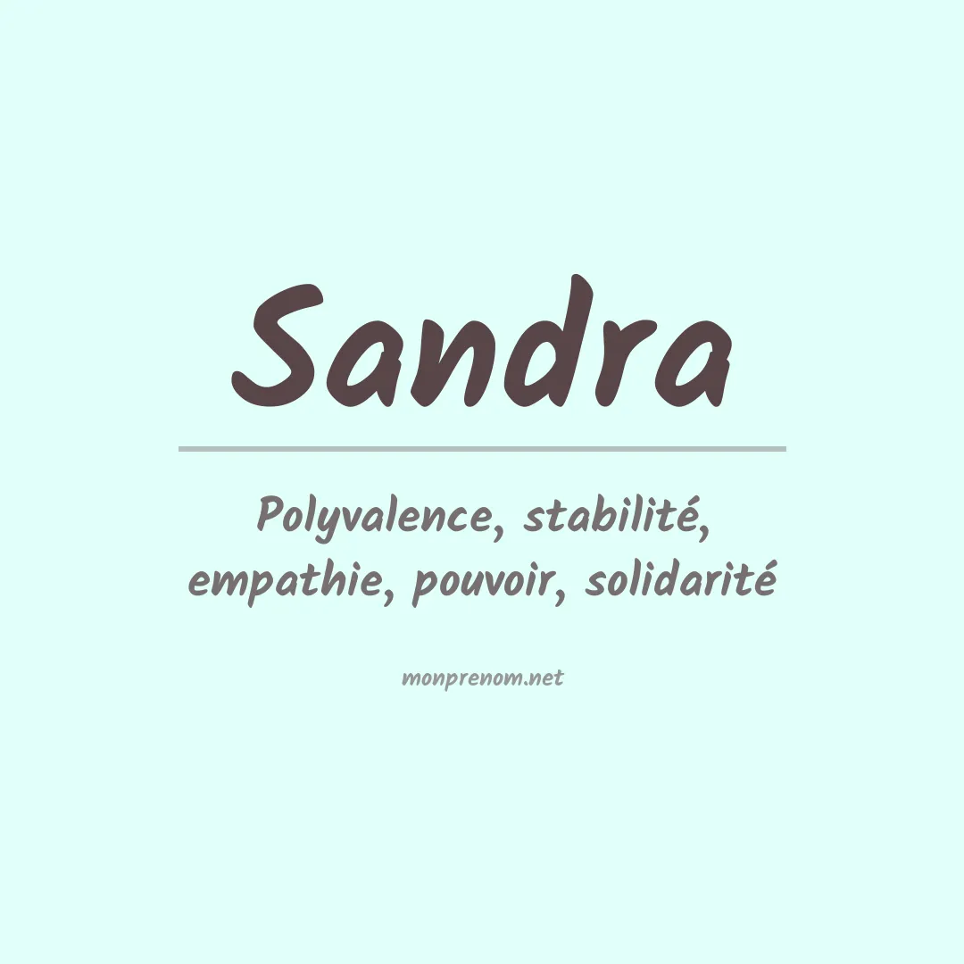 Prénom Sandra