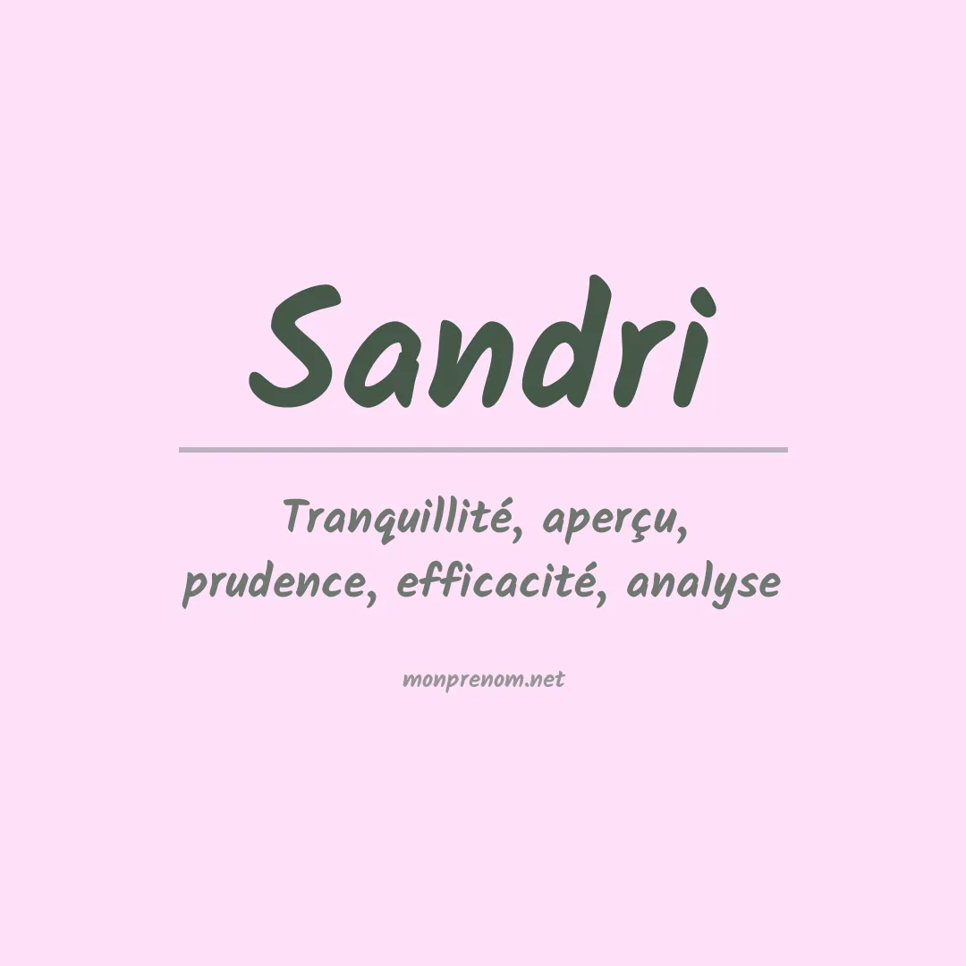 Prénom Sandri