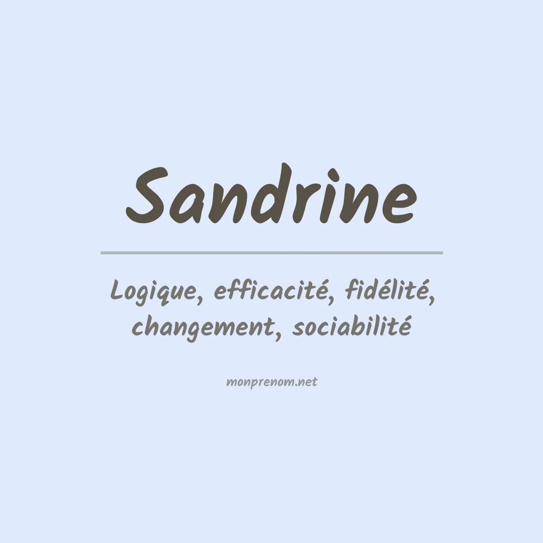 Prénom Sandrine