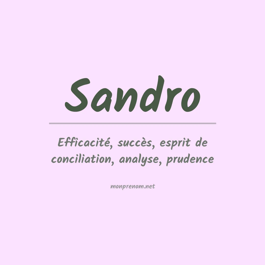 Prénom Sandro