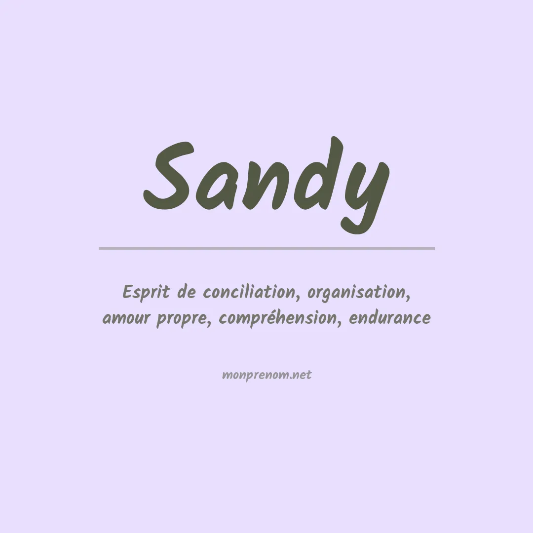 Prénom Sandy