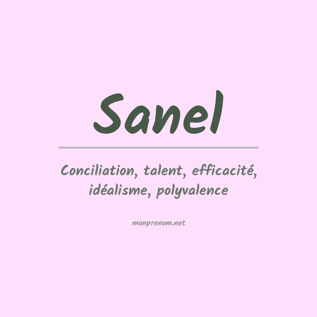 Prénom Sanel