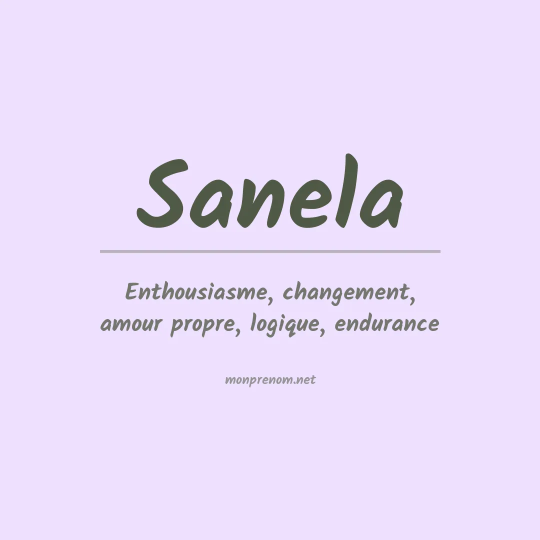 Prénom Sanela