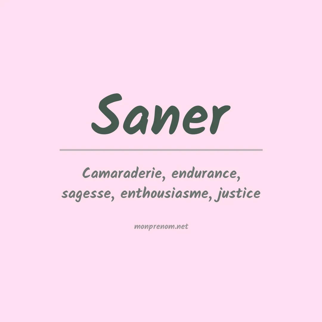 Prénom Saner
