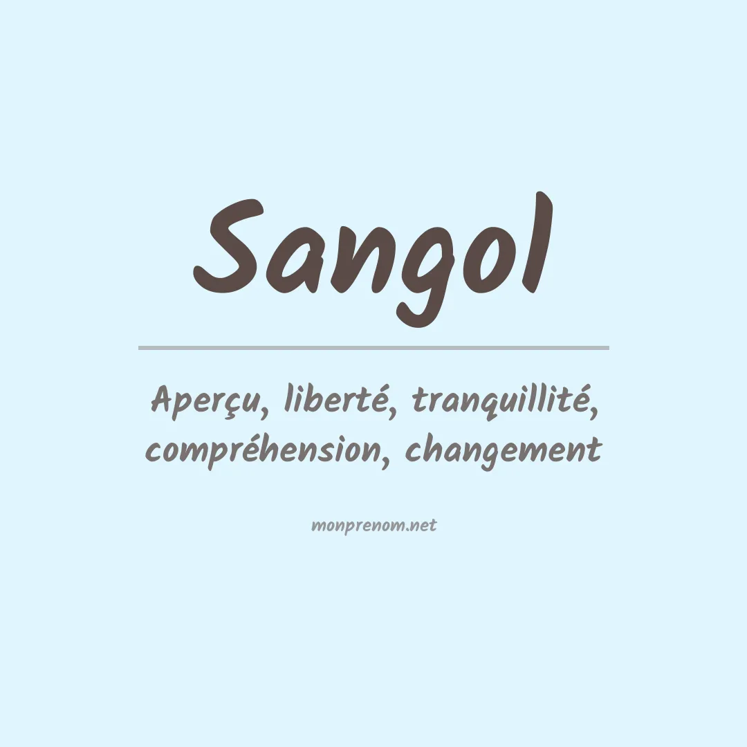 Signification du prénom Sangol