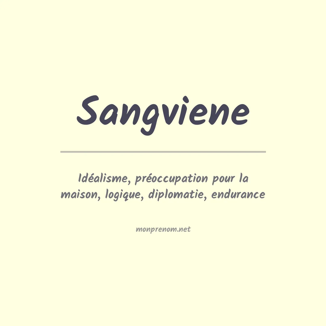 Prénom Sangviene