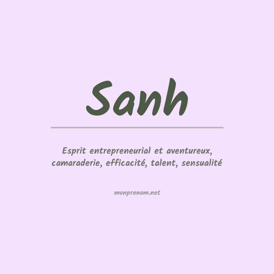 Prénom Sanh