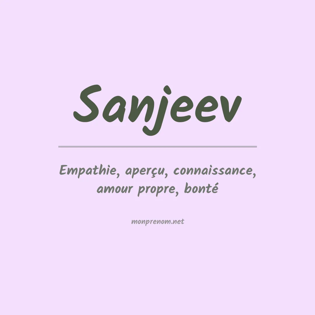 Prénom Sanjeev