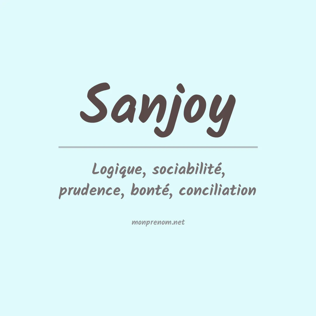 Signification du prénom Sanjoy