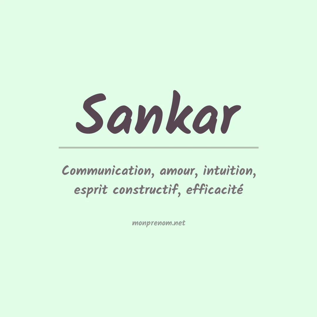 Prénom Sankar