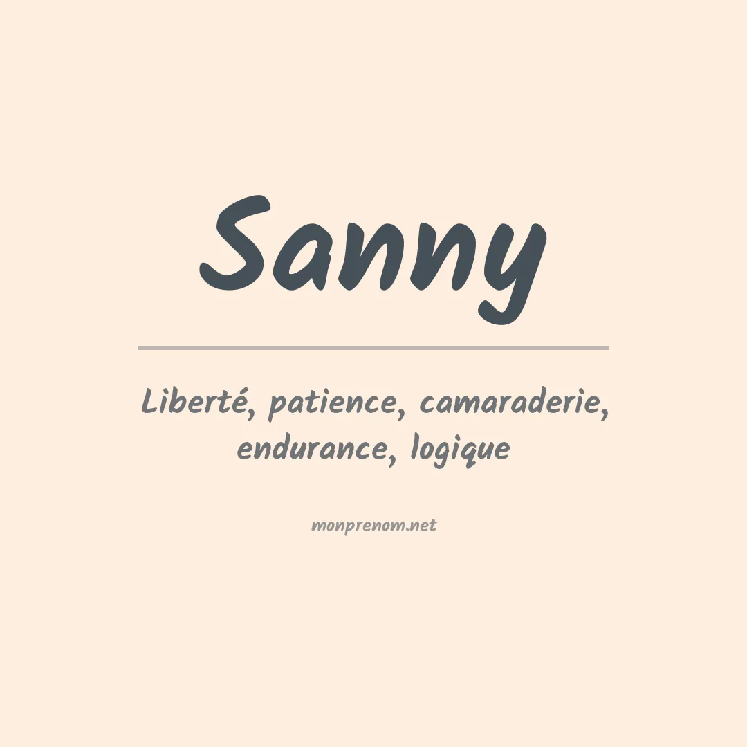 Prénom Sanny