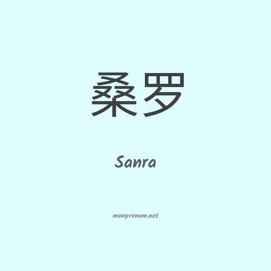 Sanra en chinois