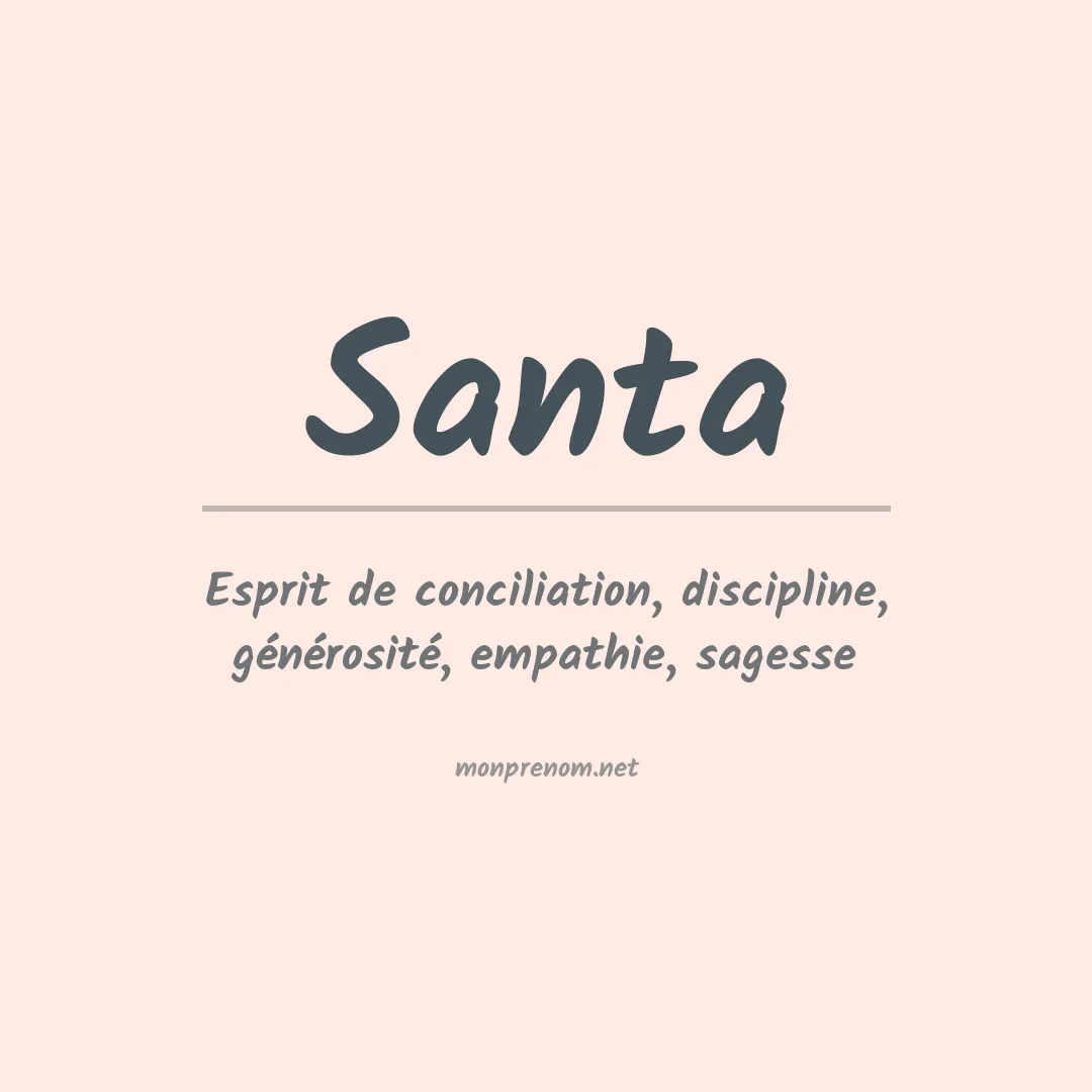 Prénom Santa