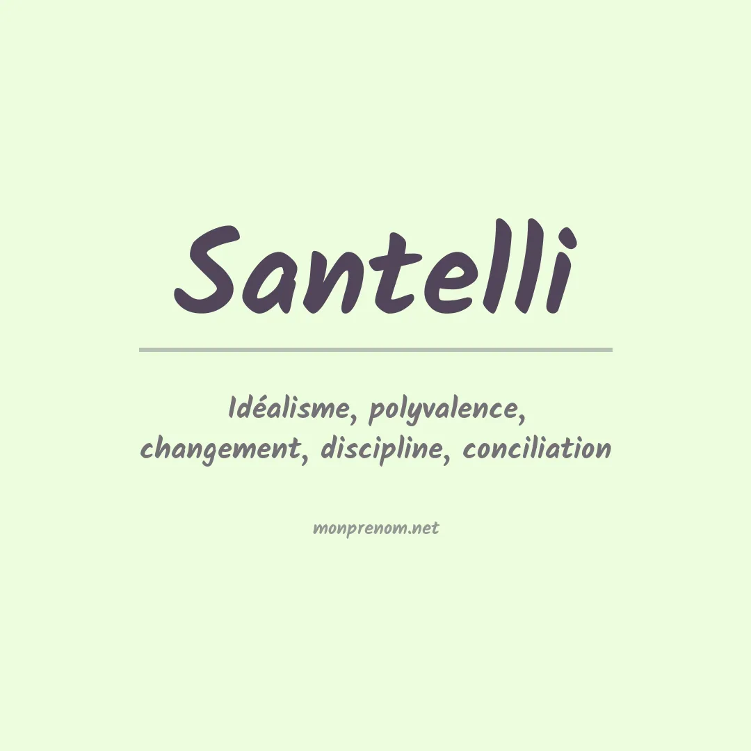 Prénom Santelli