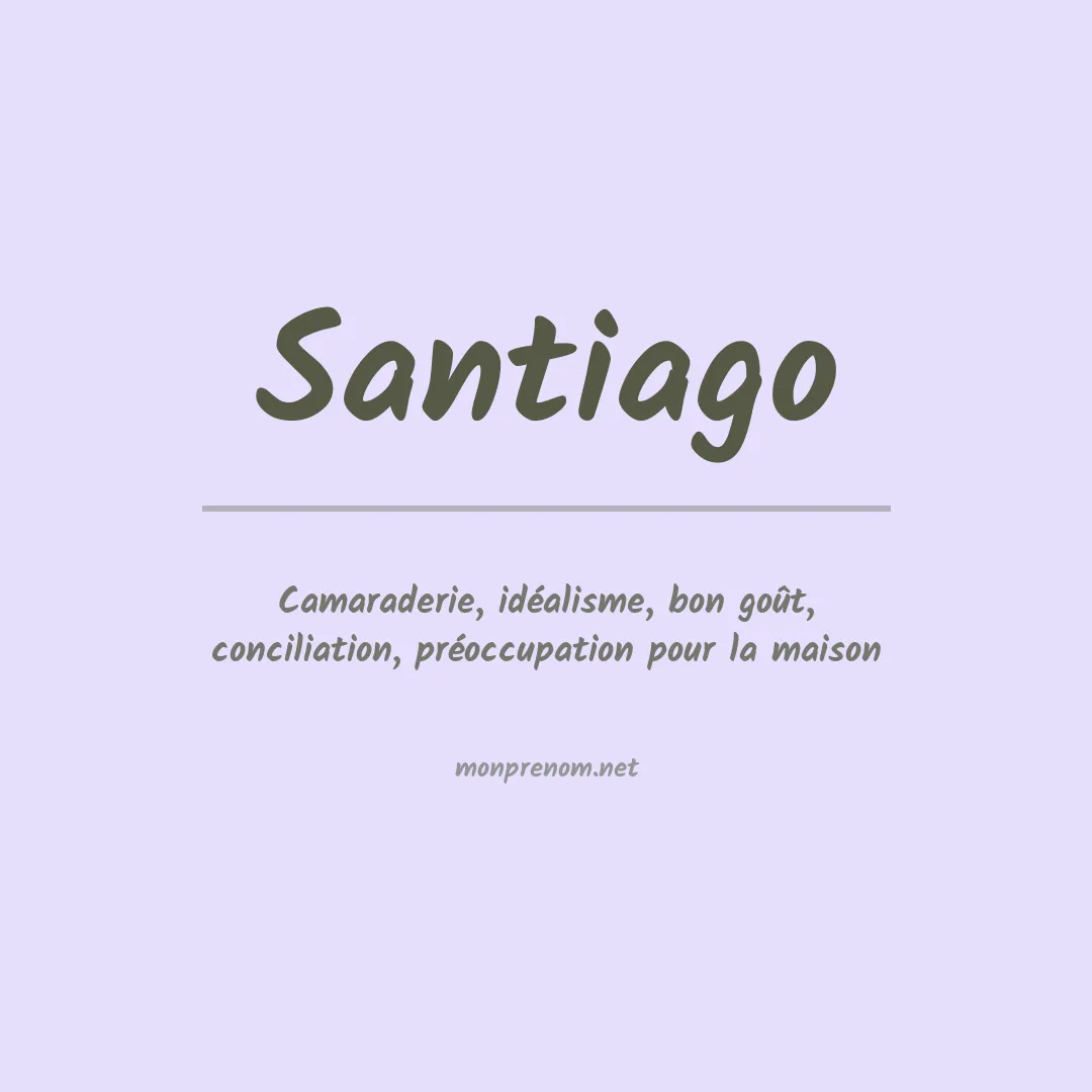 Prénom Santiago