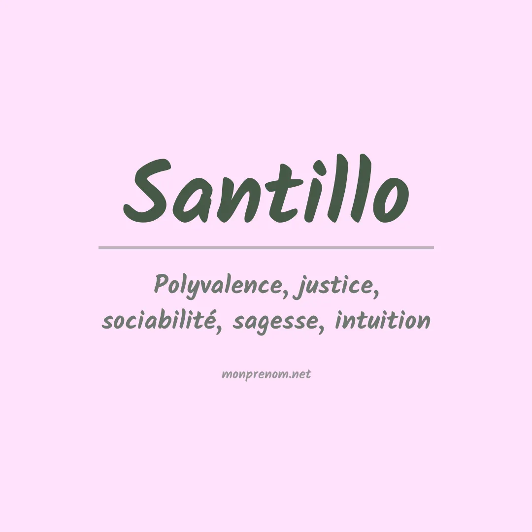 Prénom Santillo