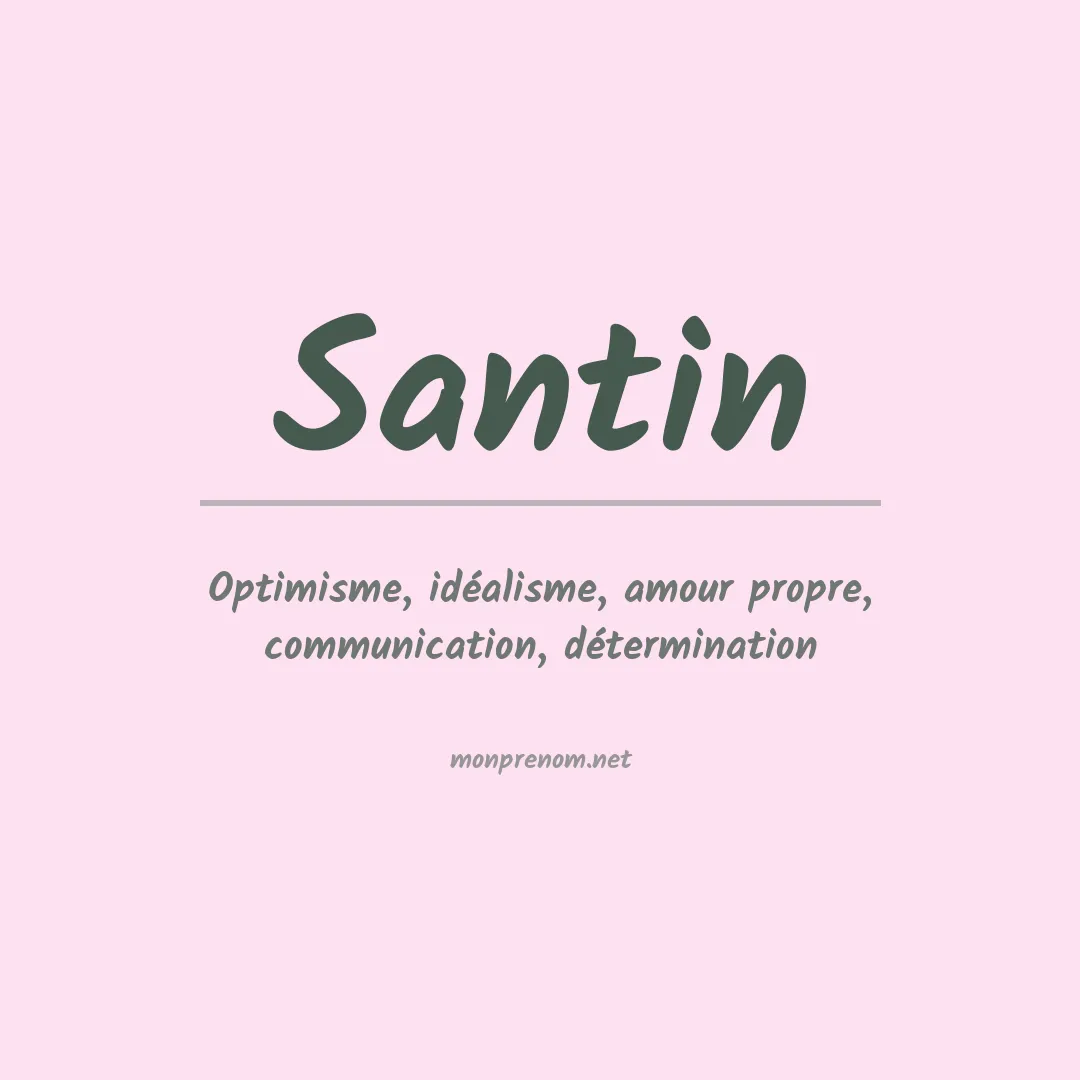 Prénom Santin