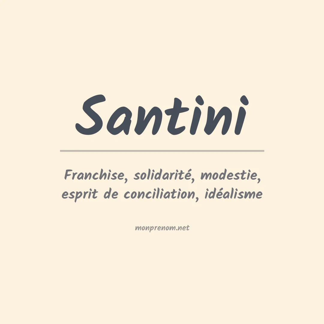 Prénom Santini