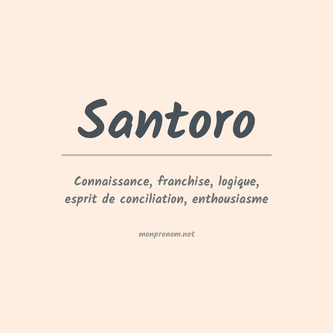 Prénom Santoro