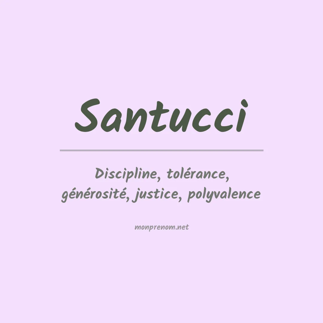 Prénom Santucci
