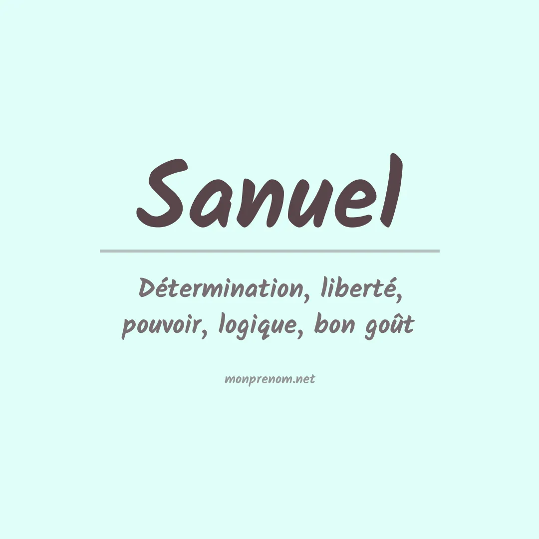 Signification du prénom Sanuel