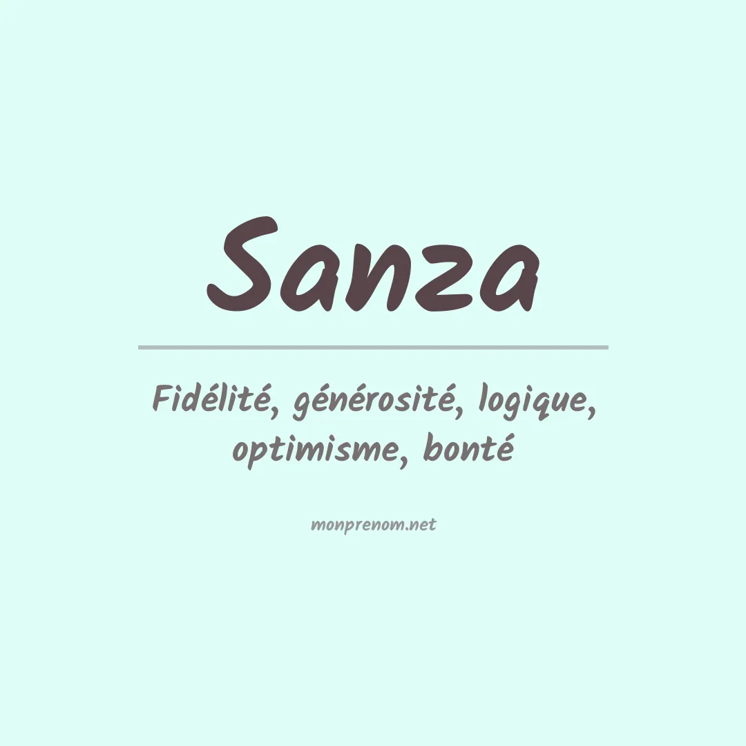 Signification du prénom Sanza